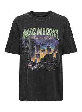 T-shirt Only Lucca Midnight Schwarz für Damen