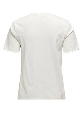 T-Shirt Only Lucy Weiß für Damen