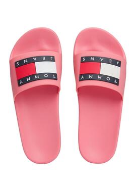  Flip-Flops Tommy Jeans Flag Rosa für Damen