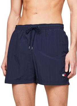 Badehose Tommy Jeans Crinkle Marineblau für Herren