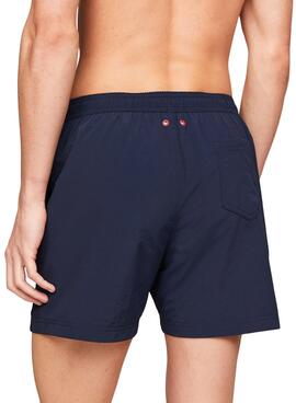 Badehose Tommy Jeans Side Tape Marine für Herren
