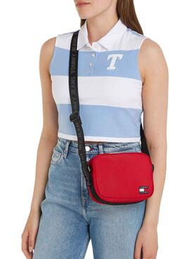 Tasche Tommy Jeans Essential Crossover Rot Damen