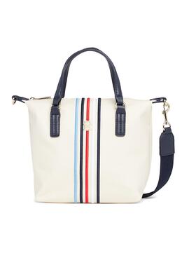 Handtasche Tommy Hilfiger Poppy Small Beige für Damen