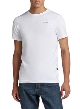 T-Shirt G-Star Slim Base Weiß für Herren