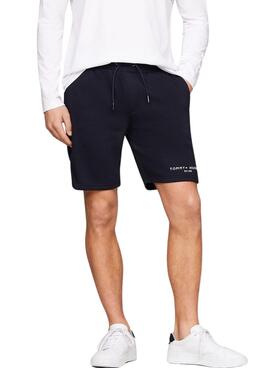 Bermuda Tommy Hilfiger Logo Marine für Herren