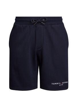 Bermuda Tommy Hilfiger Logo Marine für Herren