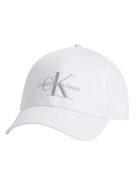 Mütze Calvin Klein Monogramm Weiß