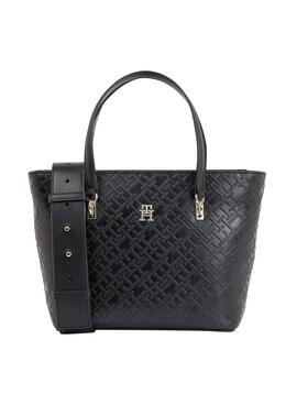 Tasche Tommy Hilfiger Refined Mini Tote Schwarz Damen