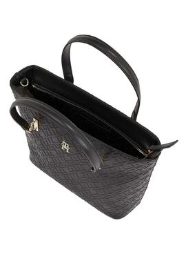 Tasche Tommy Hilfiger Refined Mini Tote Schwarz Damen