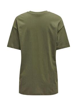 T-Shirt Only Pixie Grün für Damen.