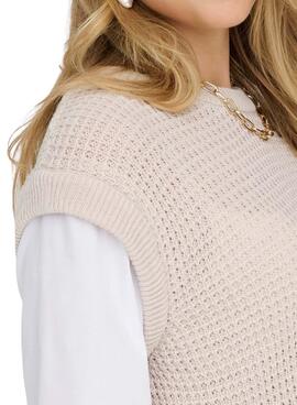 Jersey Nur Viani Beige für Damen