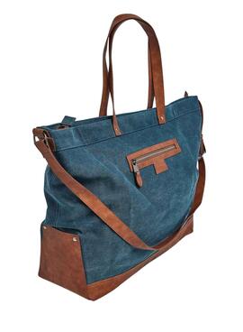 Tasche Pepe Jeans Reece Heritage Blau für Damen