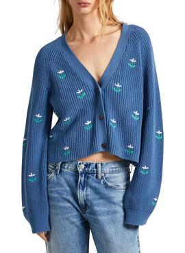 Pepe Jeans Greer Blue Jacket für Damen