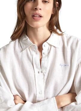 Bluse Pepe Jeans Philly Weiß für Damen