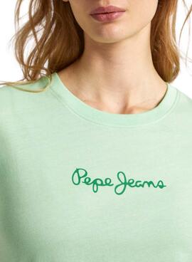 T-shirt Pepe Jeans Lorette Grün für Damen