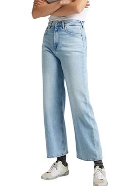 Hose Pepe Jeans Wide Leg Denim Hellblau