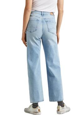 Hose Pepe Jeans Wide Leg Denim Hellblau