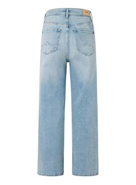 Hose Pepe Jeans Wide Leg Denim Hellblau