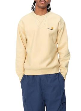 Sweatshirt Carhartt American Script Gelb