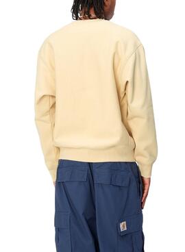 Sweatshirt Carhartt American Script Gelb