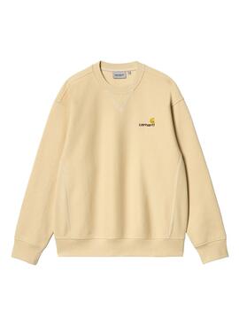 Sweatshirt Carhartt American Script Gelb