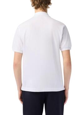 Poloshirt Lacoste L1212 Lacoste Flock Weiß Herren