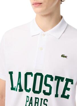 Poloshirt Lacoste L1212 Lacoste Flock Weiß Herren