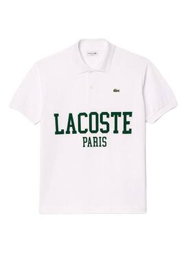 Poloshirt Lacoste L1212 Lacoste Flock Weiß Herren