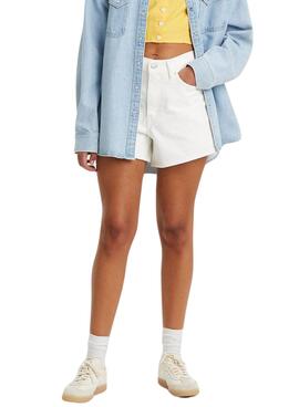 Shorts Levis 80er Jahre Weiß für Damen