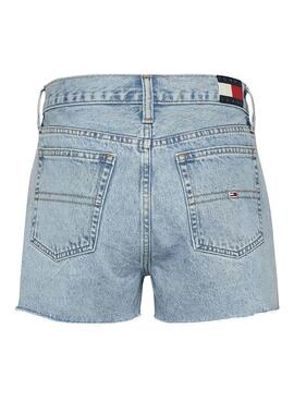 Shorts Tommy Jeans Hot Pant Denim Hellblau Damen