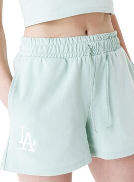 Shorts New Era LA Dodgers MLB Grün für Frauen