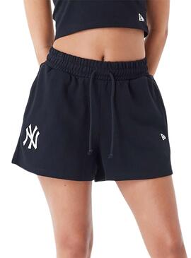 Shorts New Era New York Yankees MLB Schwarze Damen.