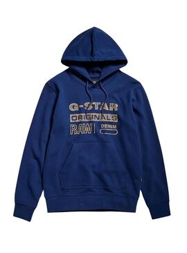 Pullover G-Star Distressed Originals Blau Herren