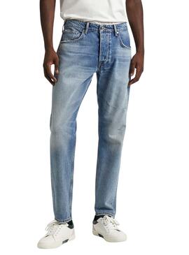 Jeans Hose Pepe Jeans Tapered Blau Herren