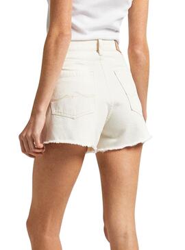 Shorts Pepe Jeans A-Line Weiß für Damen