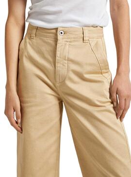 Hose Pepe Jeans Tasha Beige für Damen