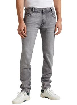 Jeans Hose Pepe Jeans Tapered Grau Herren