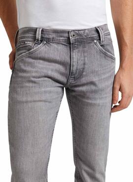 Jeans Hose Pepe Jeans Tapered Grau Herren