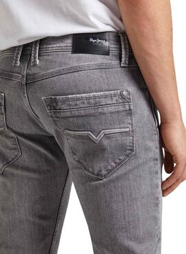 Jeans Hose Pepe Jeans Tapered Grau Herren