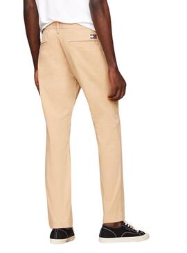 Hose Tommy Jeans Austin Beige für Herren