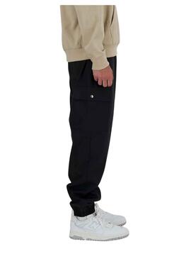 Hose New Balance Twill Schwarz für Herren