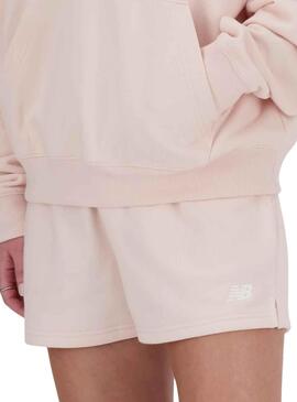 Shorts New Balance French Rosa für Damen