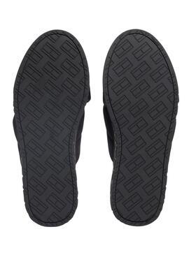 Sandalen Tommy Jeans Letter Schwarz für Damen