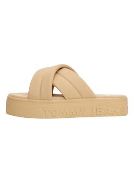 Sandalen Tommy Jeans Letter Beige für Damen