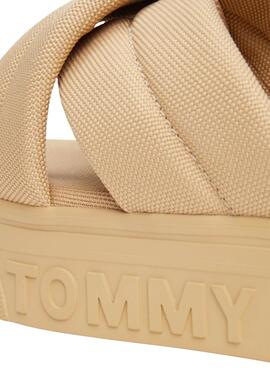 Sandalen Tommy Jeans Letter Beige für Damen