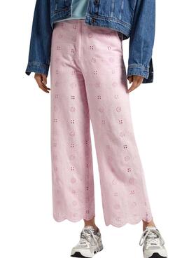 Hose Pepe Jeans Culotte Dory Rosa für Damen