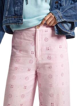 Hose Pepe Jeans Culotte Dory Rosa für Damen