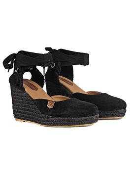 Espadrilles Popa Malvinas Schwarz für Damen