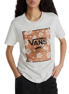T-Shirt Vans Tropic Fill Floral Beige für Damen