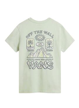 T-shirt Vans Depth Connection Grün für Frauen.